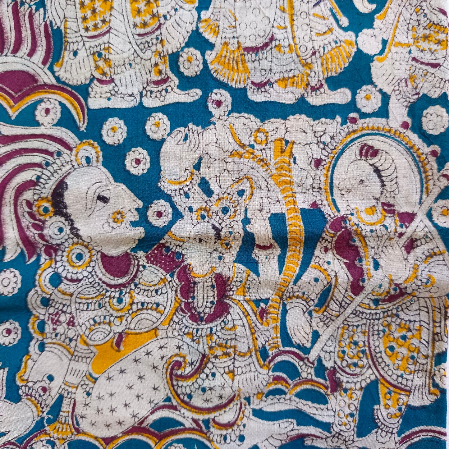 Samesu short kurti, cotton printed, 1 Scrunchie free